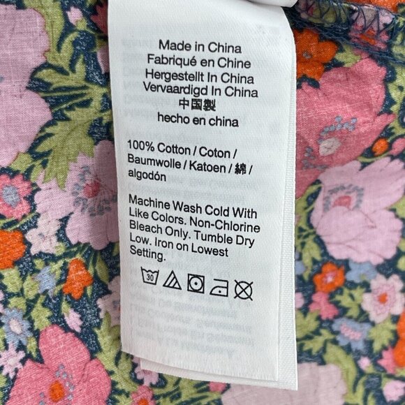 J. Crew Gathered Organic Cotton Camisole in Liberty Meadow Song Fabric - Picture 9 of 12